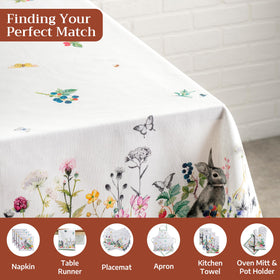 Maison d'Hermine tablecloth is machine washable for everyday convenience