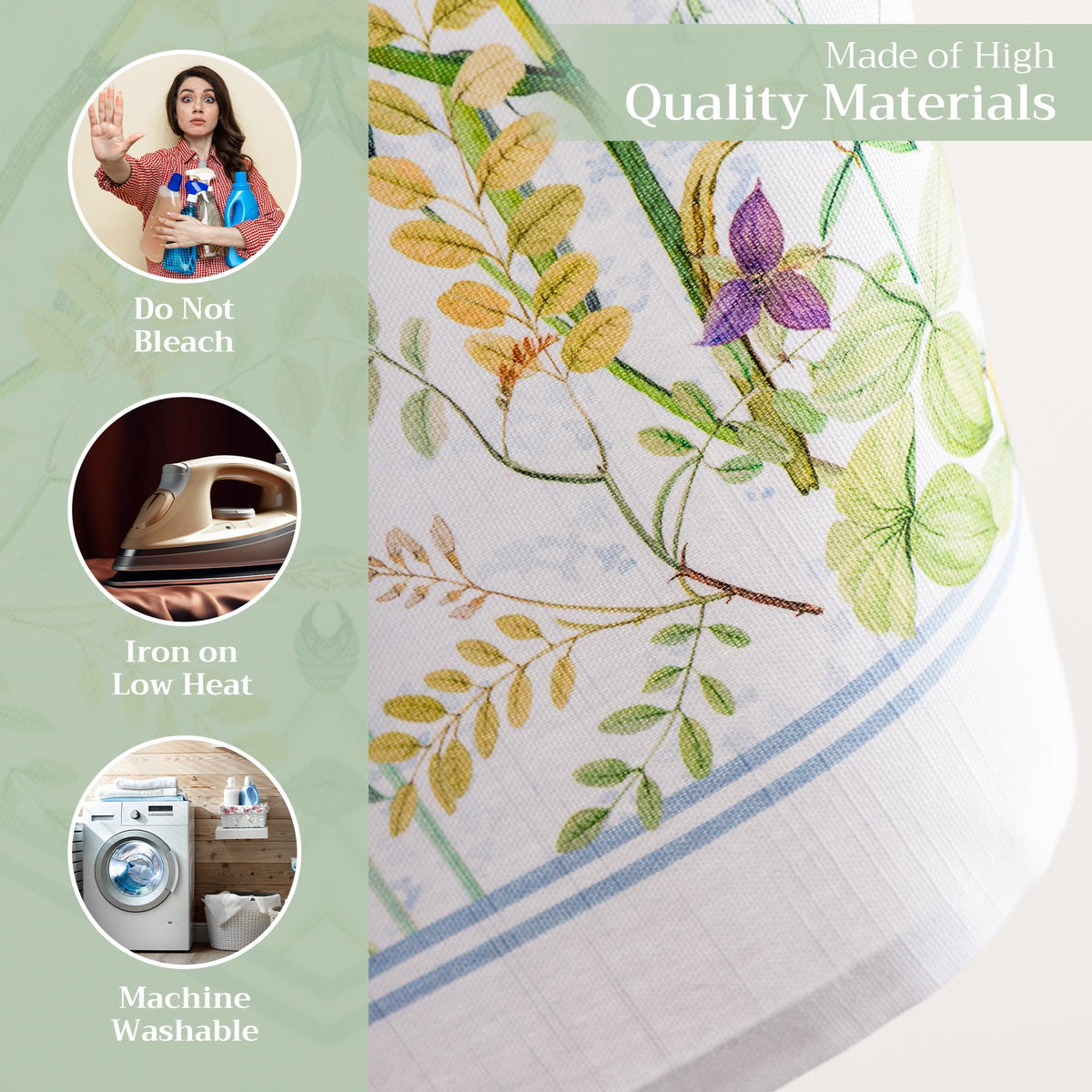 Maison d'Hermine towel with hanging loop for easy storage.