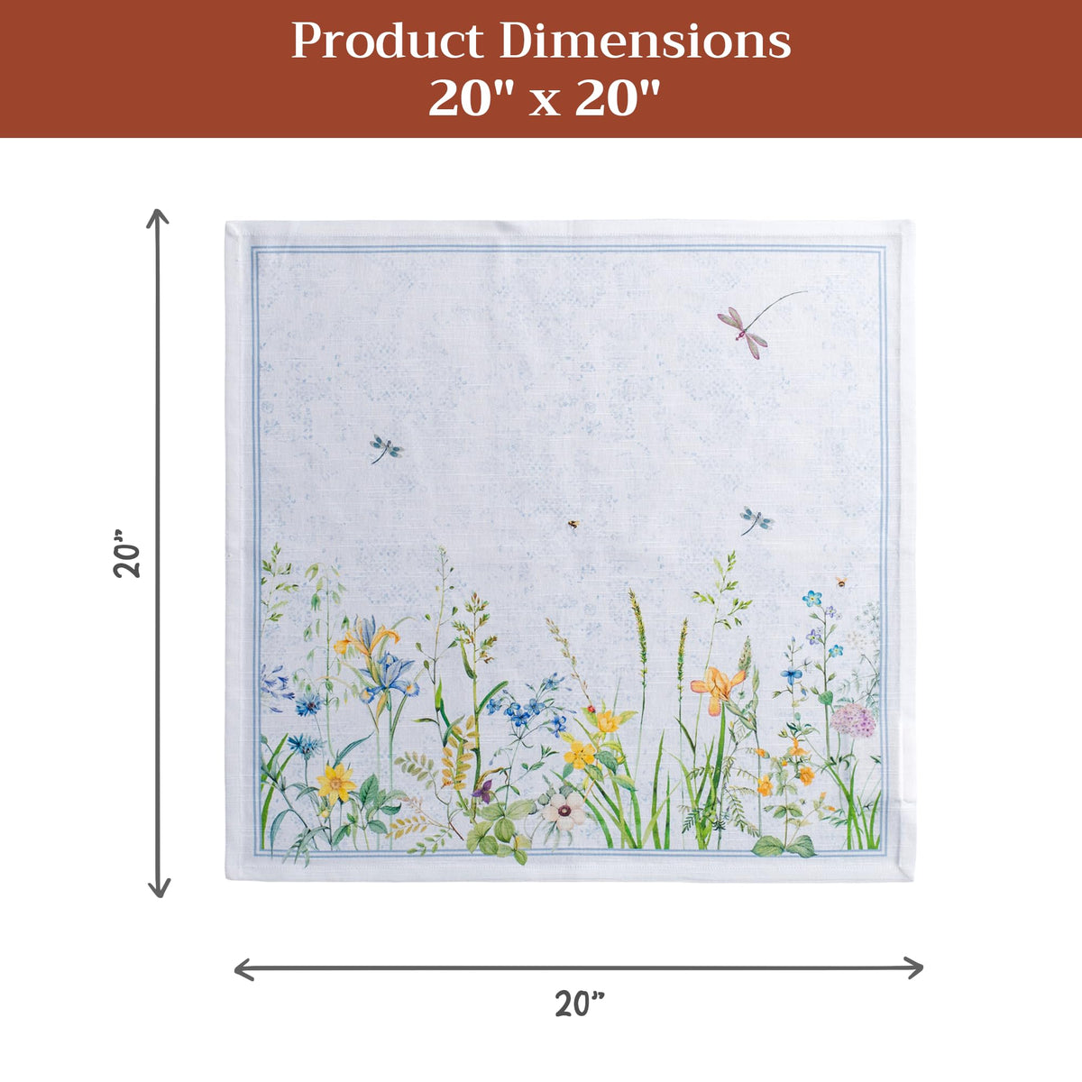 Maison d'Hermine napkins feature watercolor pattern for a fresh table look