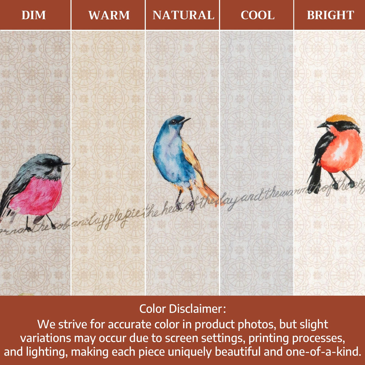 Maison d'Hermine Birdies on Wire towel decorative kitchen cloth.