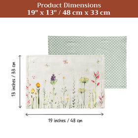 Maison d'Hermine placemats coordinate with table linens for a cohesive look.