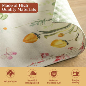 Maison d'Hermine placemats are machine washable for easy care.