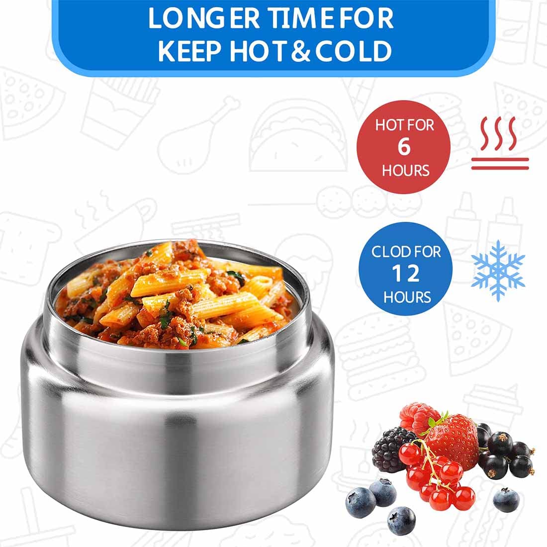 MAISON HUIS vacuum insulation preserves warmth and freshness during travel and meals.
