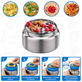 MAISON HUIS silicone gasket ensures a secure seal for pasta, soups and smoothies.