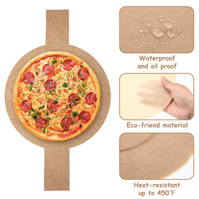 Maitys 9-inch precut circle pan liner with lift tabs for flawless release.