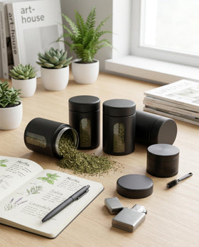 MaizijE kitchen-organizer 4oz jar helps keep dry goods organized and accessible.