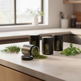 MaizijE non-porous glass interior resists stains and odors for easy cleaning.