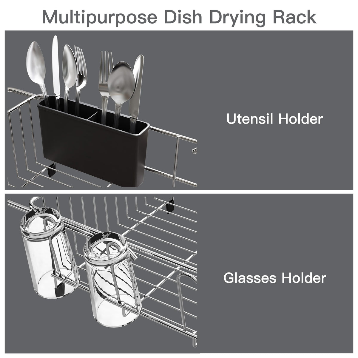 MAJALiS compact-utility dish dryer keeps counters neat in small kitchens.