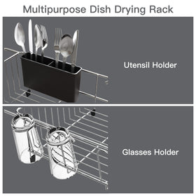 MAJALiS compact-utility dish dryer keeps counters neat in small kitchens.