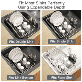 MAJALiS stainless-steel frame delivers durable, rust-resistant performance during daily dishwashing.