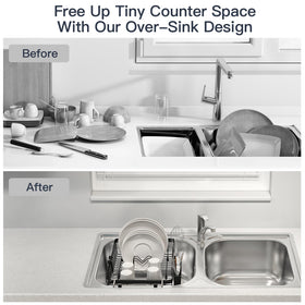 MAJALiS expandable rack adjusts to sink size for a snug fit