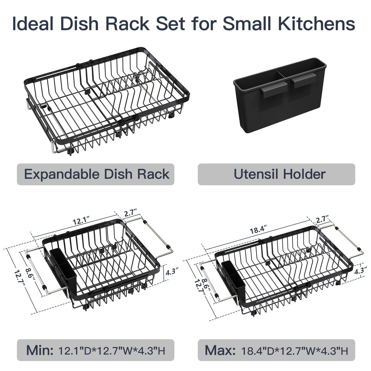 MAJALiS over sink rack keeps utensils neatly accessible