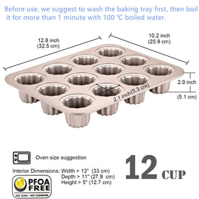 High-quality carbon steel construction by MAKABAKA ensures long-lasting bakeware.