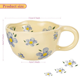 MAKCNMYM 8oz capacity ceramic mug ready for coffee or tea