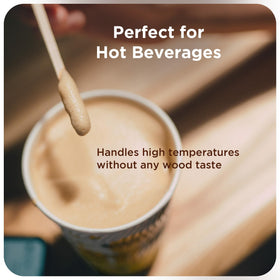 Makerstep birch wood stir sticks renewable and eco-friendly.