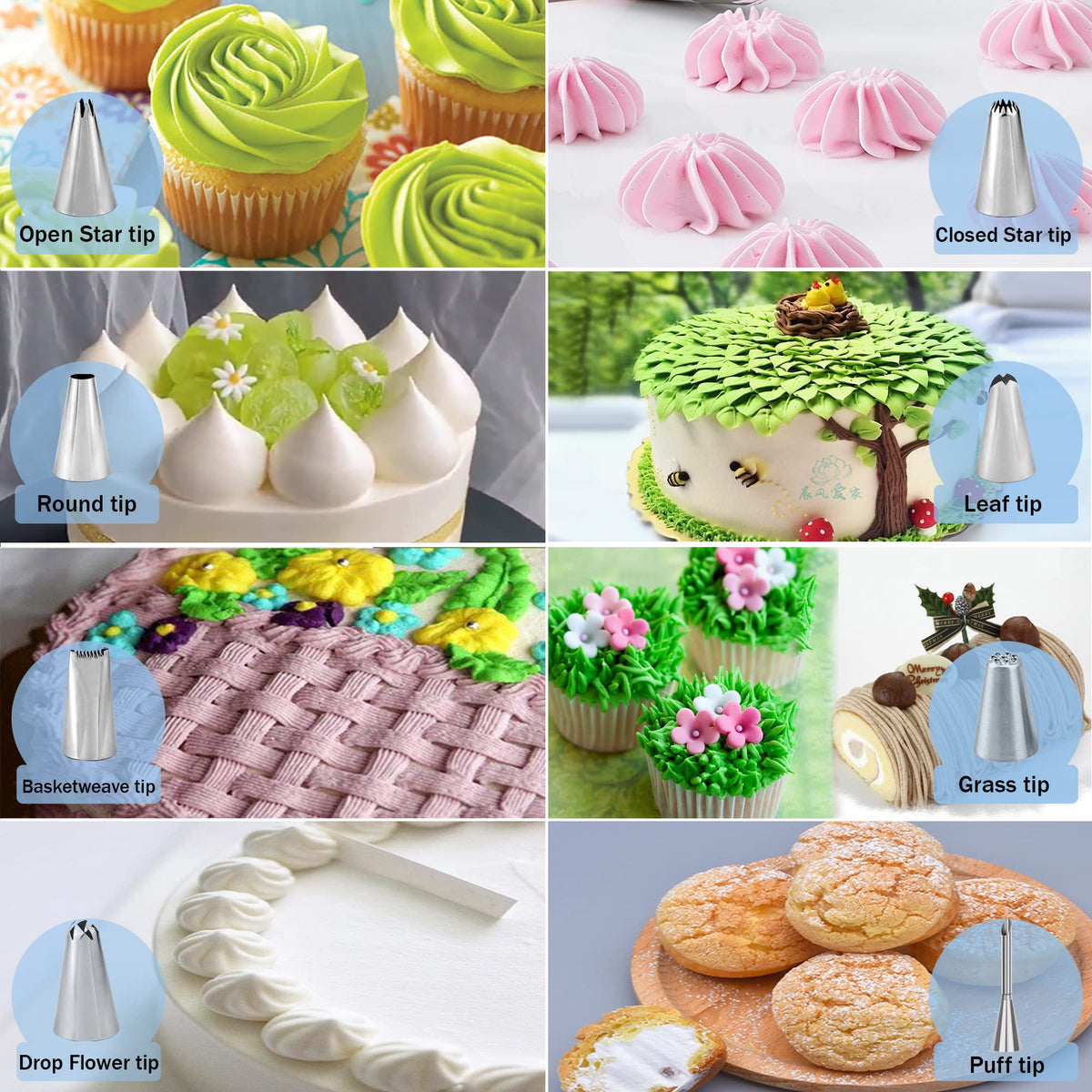 Makmeng icing scrapers help smooth fondant and frosting for clean edges.