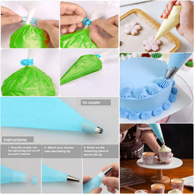 Makmeng silicone reusable piping bags reduce waste and simplify cleanup.