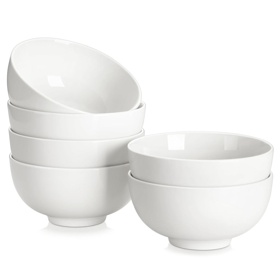 MALACASA 26 oz porcelain bowls for generous everyday servings