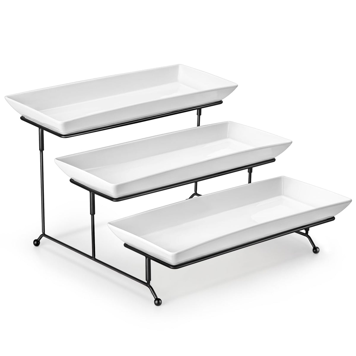 MALACASA 3-tier serving tray for elegant dessert displays