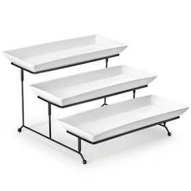 MALACASA 3-tier serving tray for elegant dessert displays