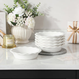 MALACASA 6-piece mini pie pan set is versatile for parties and daily baking.