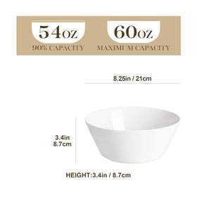 MALACASA 60oz ramen bowl provides sturdy, balanced serving for hot broths.