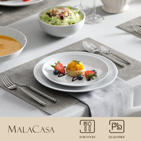 MALACASA Amelia soup plates offer generous portions and heat resistance