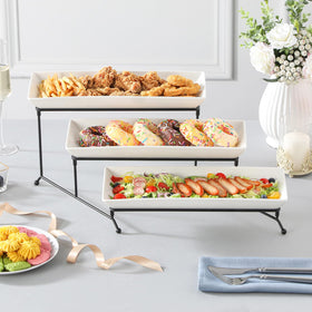 MALACASA appetizer serving tray simplifies party platters