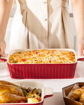 MALACASA deep casserole pan ideal for lasagna and hearty casseroles