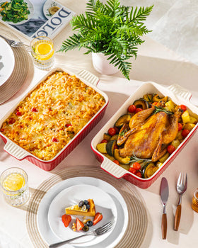 MALACASA dishwasher-safe baking dish for effortless cleanup after meals