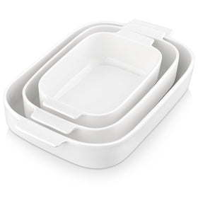 MALACASA Bake Series 13-8 inch rectangle casserole offering ample capacity for hearty meals.