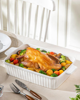 MALACASA baking dish lead-free non-toxic ceramic for peace of mind