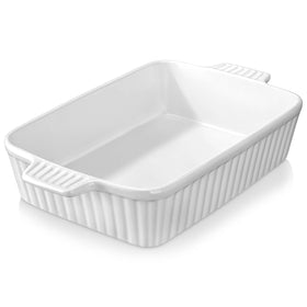 MALACASA baking dish top view showing large capacity for family meals