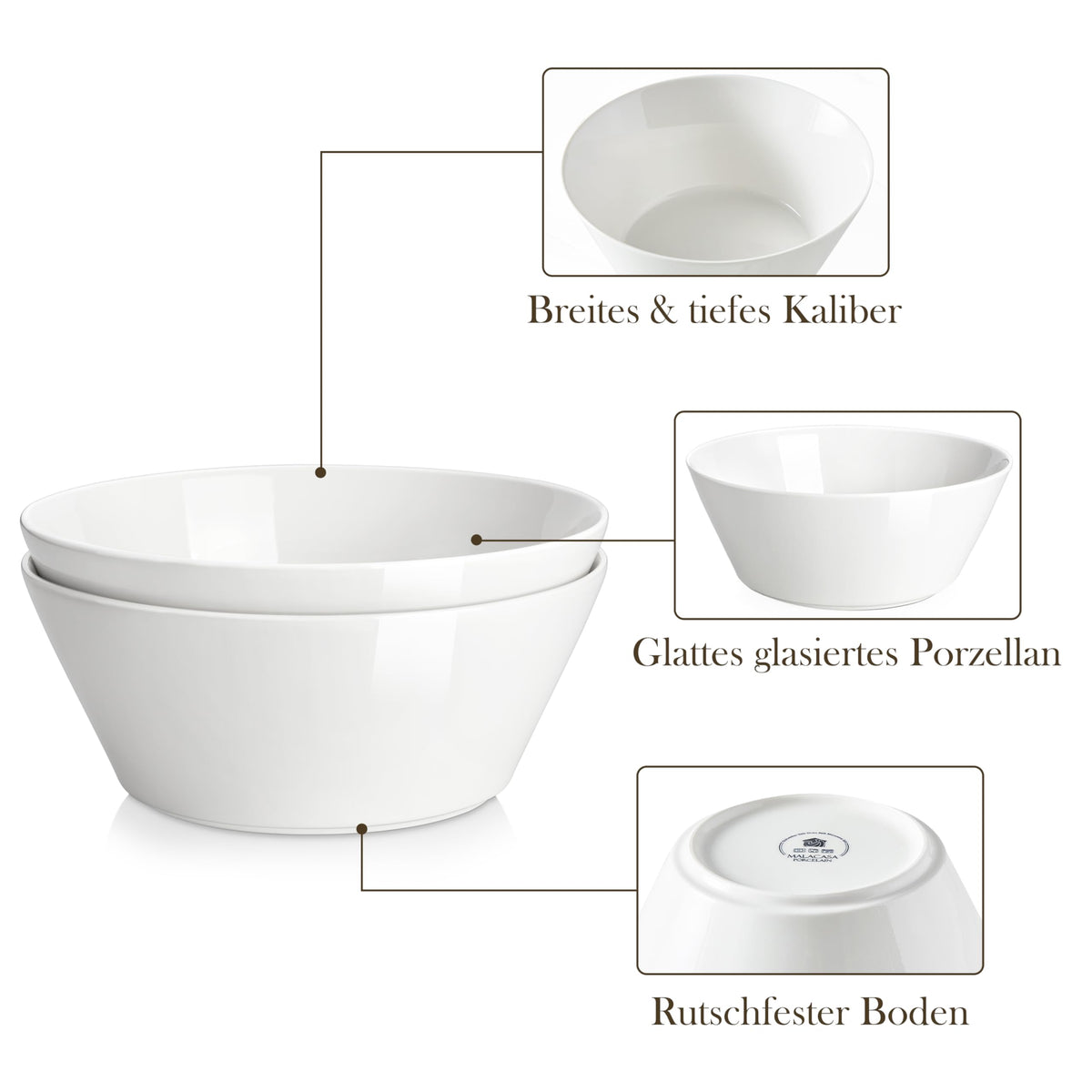 MALACASA serving bowls part of an entertaining collection