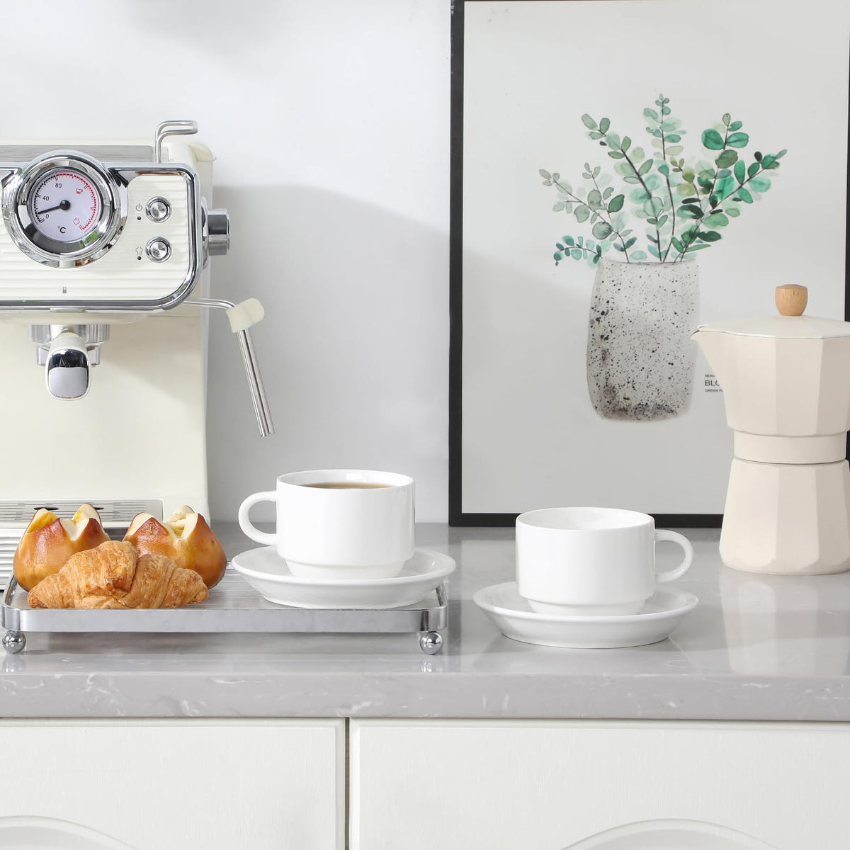 MALACASA cafe-inspired design adding European charm to home coffee rituals.