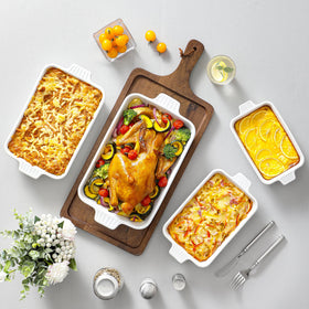 MALACASA four sizes arranged for family meals and single servings.