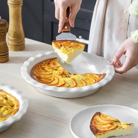 MALACASA pie pan in dishwasher-safe setting with easy cleaning