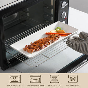 MALACASA collapsible sturdy rack keeps desserts secure and accessible