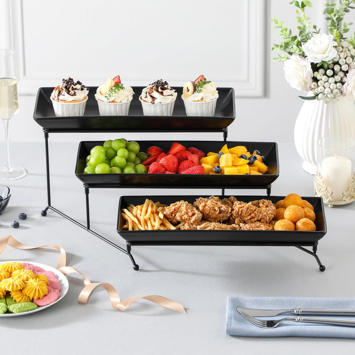 Malacasa dessert table used for weddings and celebrations.