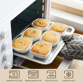 MALACASA dessert ramekins are perfect for custards, creme-brulee, and puddings.