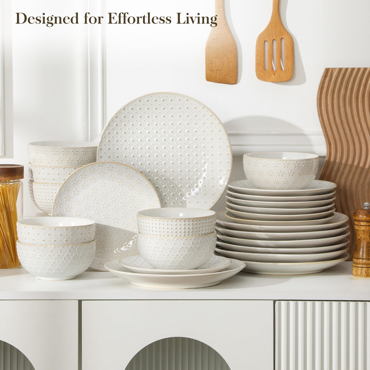 Malacasa dishwasher and microwave safe dinnerware for busy homes