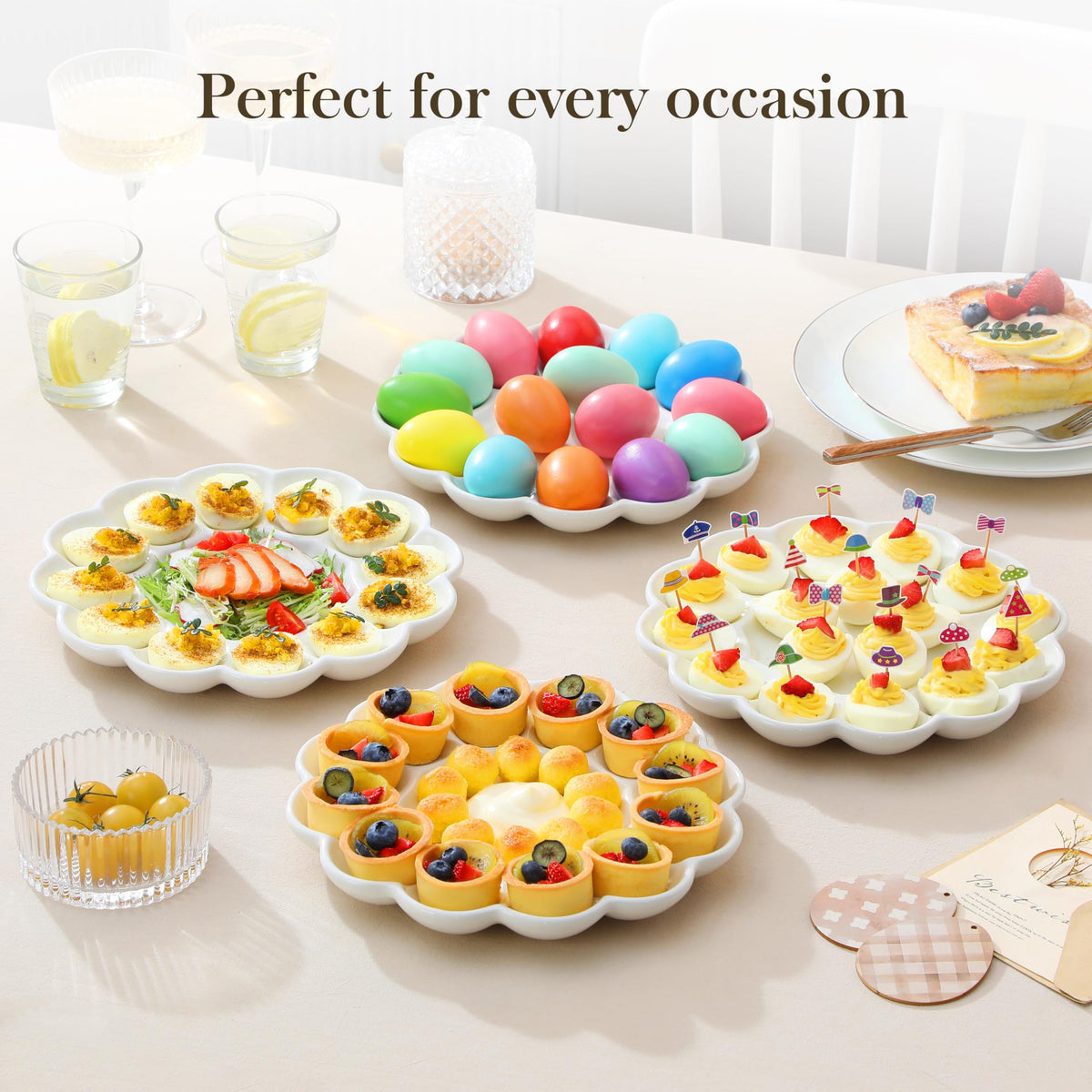 MALACASA dishwasher-safe egg tray simplifies holiday cleanup