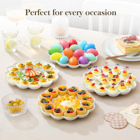 MALACASA dishwasher-safe egg tray simplifies holiday cleanup