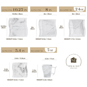 MALACASA Flora dessert plate adds modern elegance to meals.