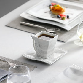 MALACASA Flora table setting showcases versatile dinnerware for gatherings.