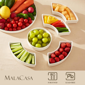 MALACASA six-compartment tray highlights fresh, distinct flavors in each bite