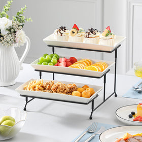 MALACASA gift-idea white stand ideal for housewarmings and celebrations.