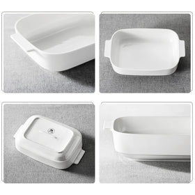 MALACASA Gift-ready bakeware set makes a thoughtful wedding or housewarming gift.