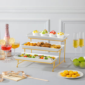 MALACASA gift-ready tiered stand for weddings and parties