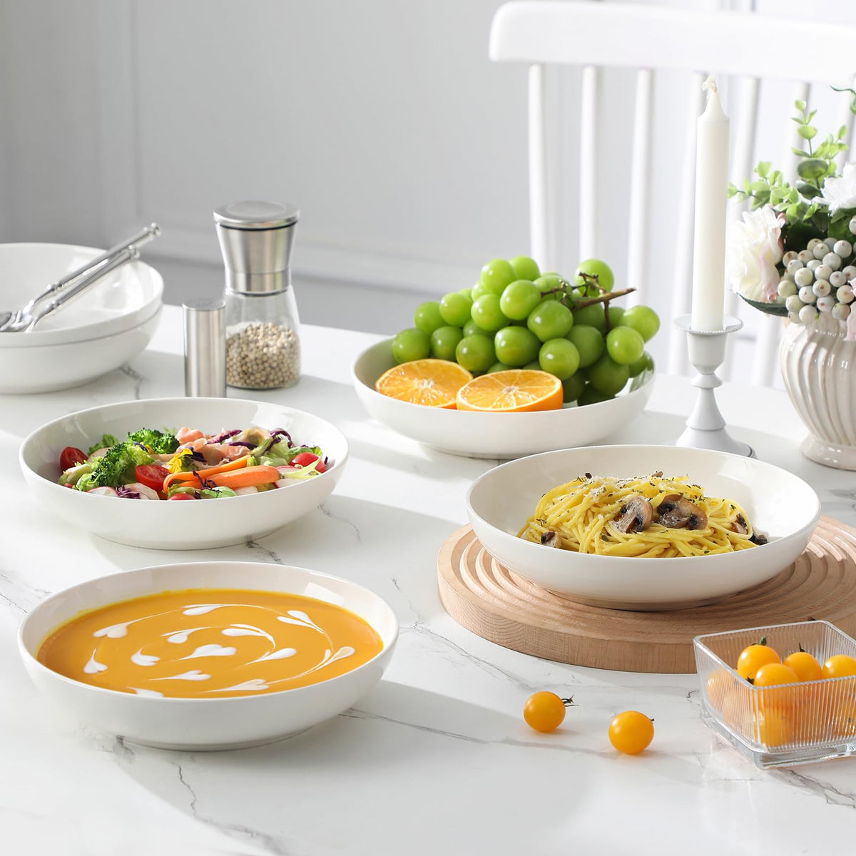 MALACASA lead-free and cadmium-free porcelain for safe dining.
